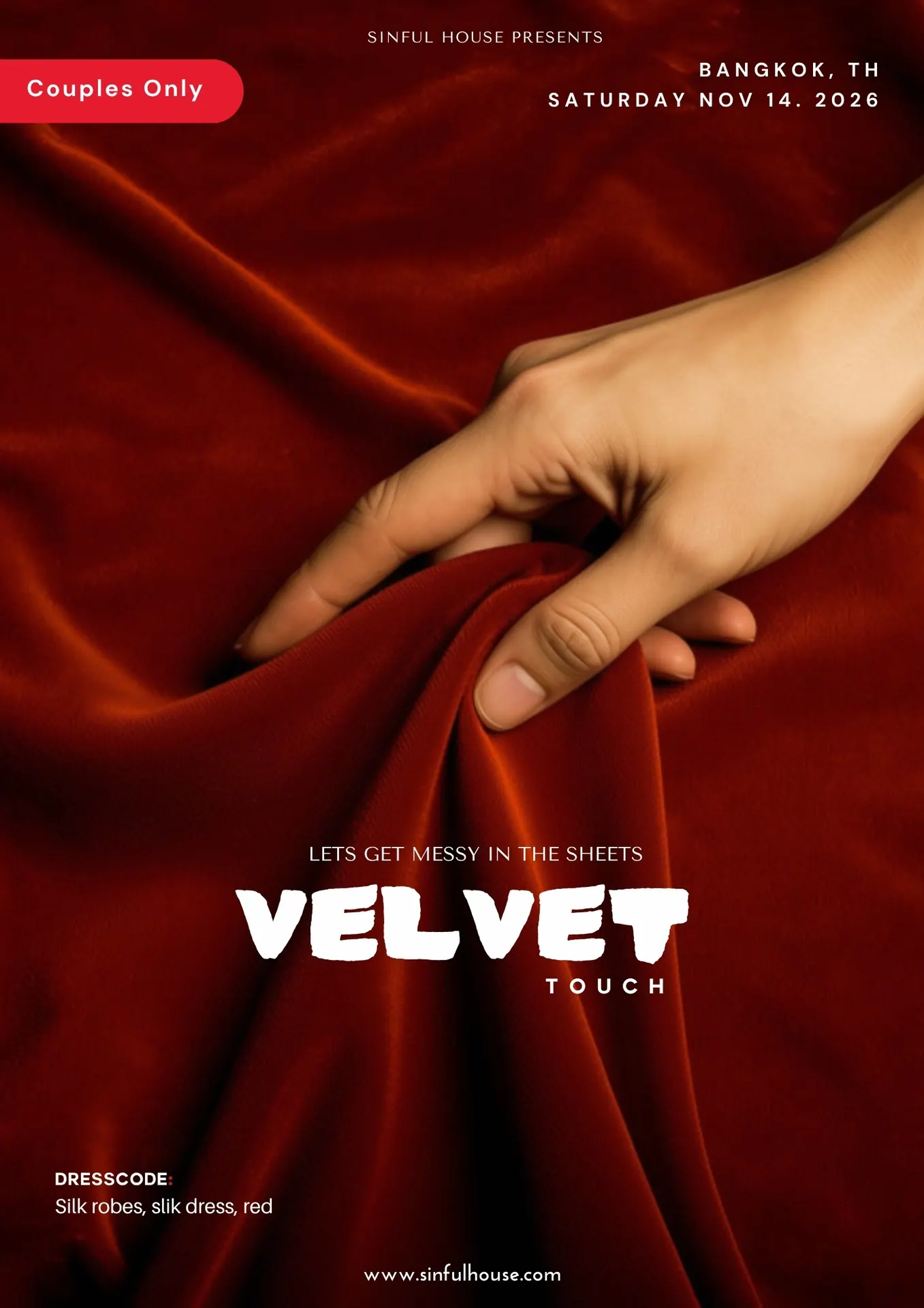 Velvet Touch event poster