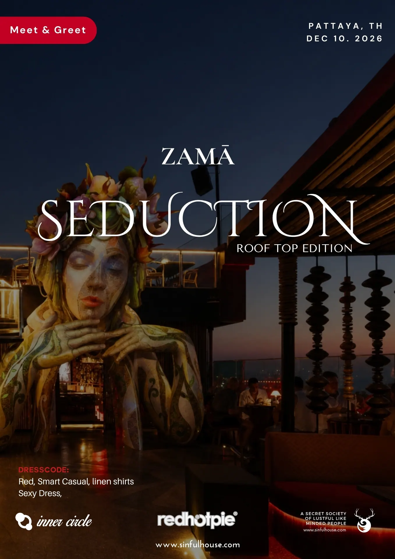 Seduction — Rooftop Edition event poster
